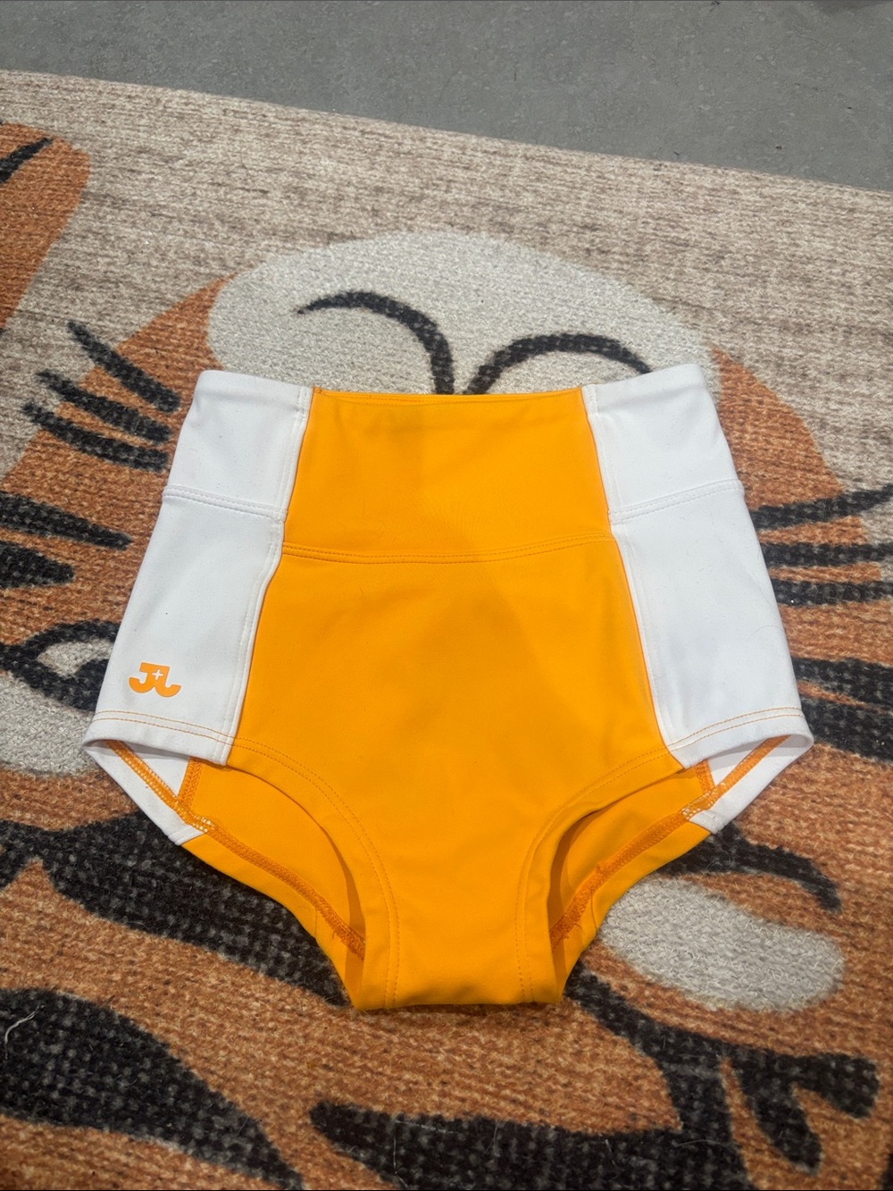Jo and Jax high waist, yellow and white Dance briefs